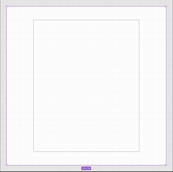 Animation of shape-based icon creation grid with keyshapes
